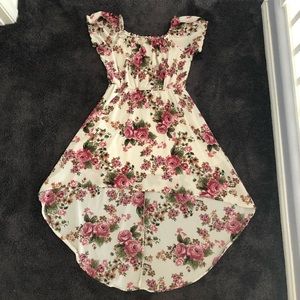 Floral High Low Summer Dress